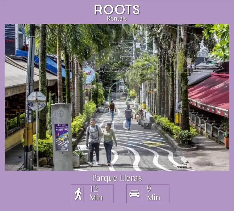 Hospedaje Privado Cerca A Provenza En El Poblado - M301 By Roots Rentals Medellín Appartamento