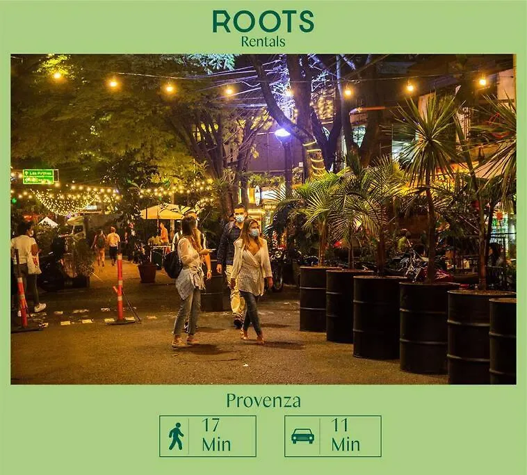 Hospedaje Privado Cerca A Provenza En El Poblado - M301 By Roots Rentals Medellin 0*,